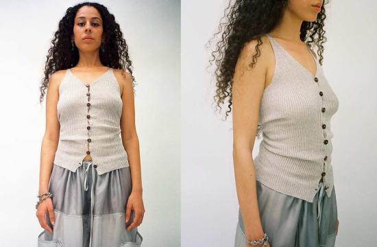  베이스레인지 민소매 티셔츠 오더 탑 - BASERANGE