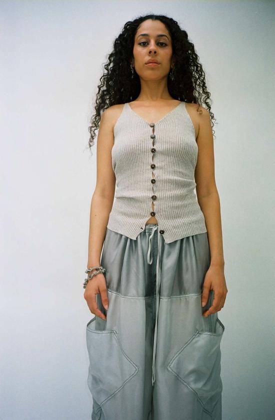  베이스레인지 민소매 티셔츠 오더 탑 - BASERANGE