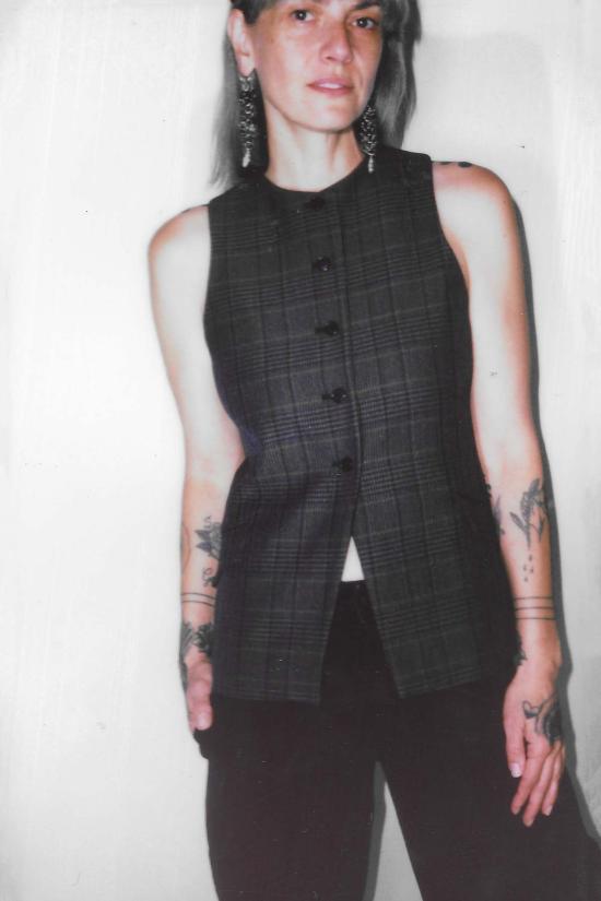  칼마이어 베스트 아이라 슈트  스모크 윈터 마드라스 - KALLMEYER