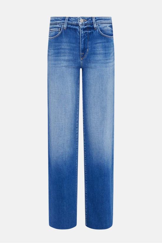  라장스 데님 팬츠 에이전스 스코티 와이드 레그 진 헤이워드 - L'AGENCE