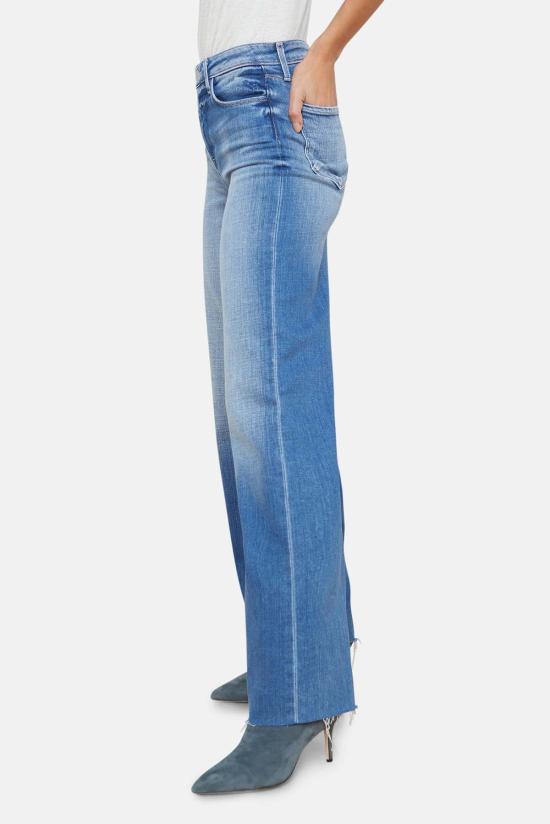  라장스 데님 팬츠 에이전스 스코티 와이드 레그 진 헤이워드 - L'AGENCE