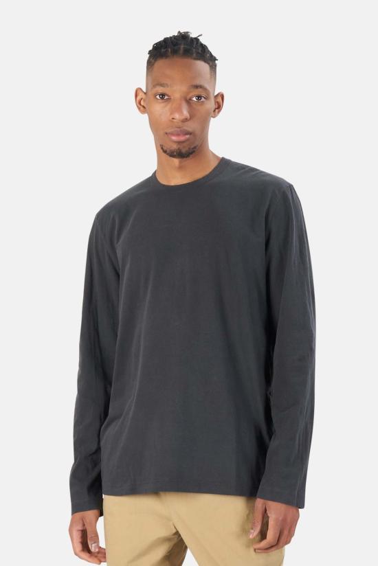  제임스펄스 긴팔 티셔츠 제임스 퍼스 라이트웨이트 저지 크루 롱슬리브 티 카본 피그먼트 - JAMES PERSE