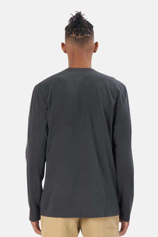  제임스펄스 긴팔 티셔츠 제임스 퍼스 라이트웨이트 저지 크루 롱슬리브 티 카본 피그먼트 - JAMES PERSE