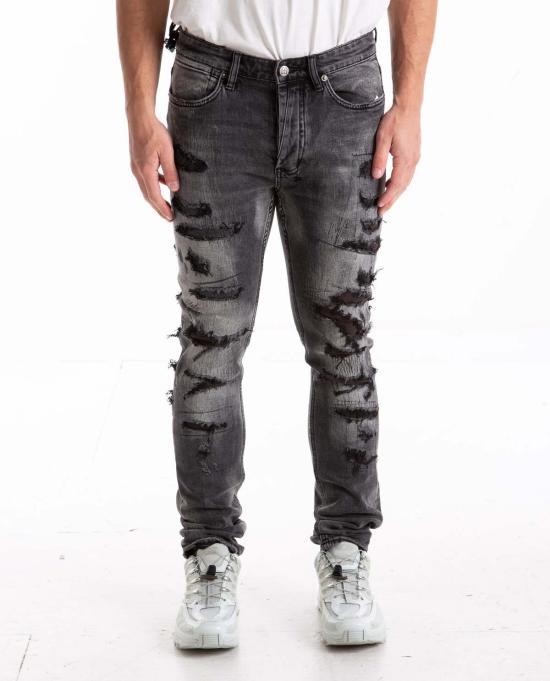  수비 데님 팬츠 Ksubi Van Winkle Tektonik 청바지 블랙 - KSUBI