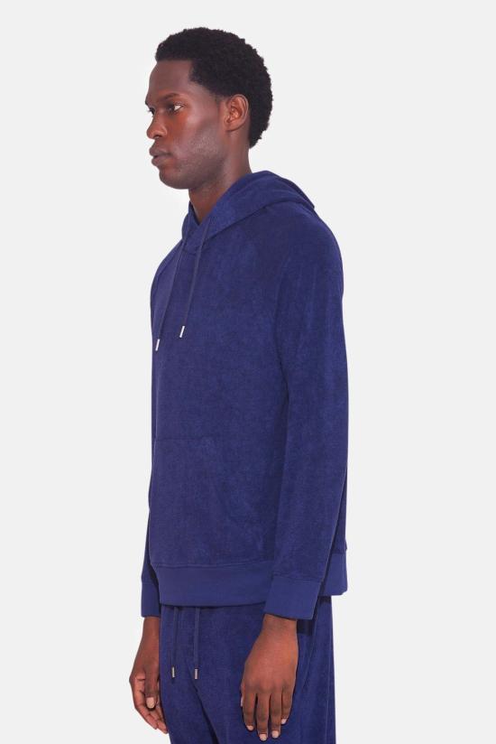  Blue&Cream 후드 티셔츠 블루&크림 테리 풀오버 후드티 리치 네이비 - BLUE&CREAM