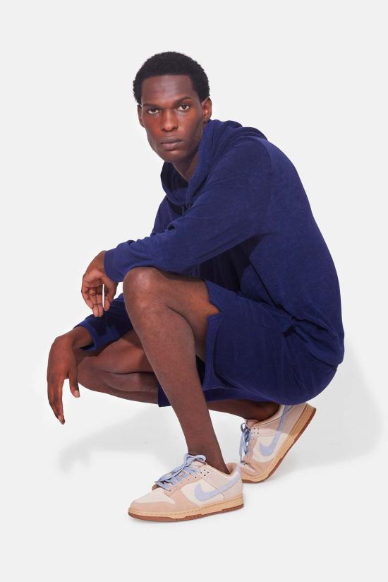  Blue&Cream 후드 티셔츠 블루&크림 테리 풀오버 후드티 리치 네이비 - BLUE&CREAM