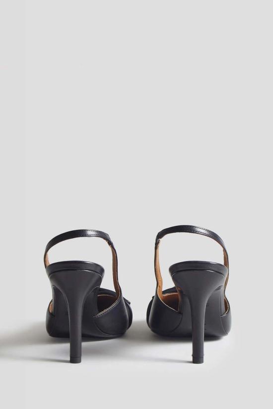  알13 뮬/슬리퍼 R13 슬링백 힐링 샌들 블랙 - R13