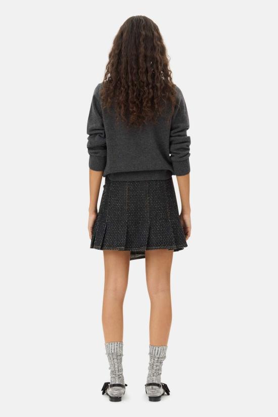  가니 스웨터 Ganni Graphic Bear  그레이 퀼 - GANNI