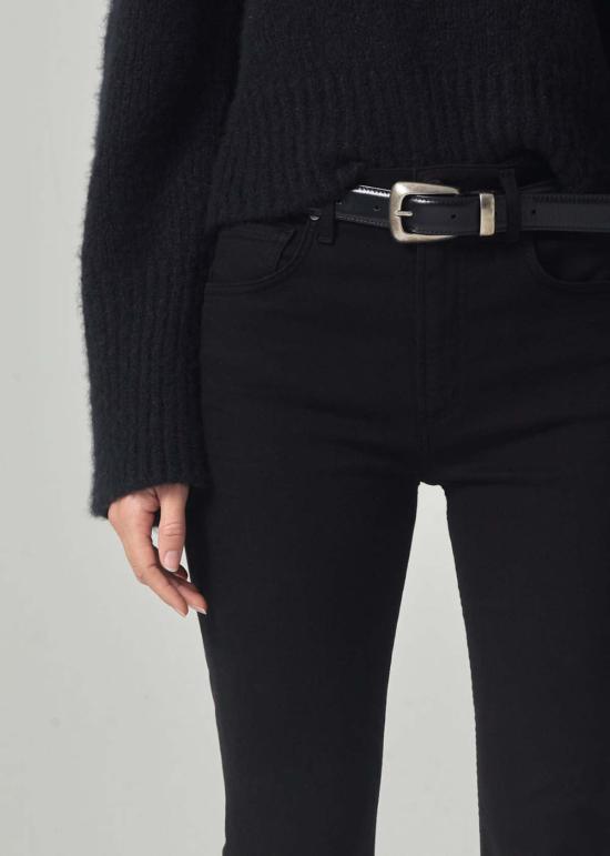  시티즌 오브 휴머니티 데님 팬츠 이솔라 크롭 부츠 블랙 - CITIZEN OF HUMANITY