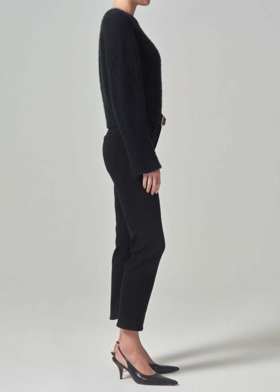  시티즌 오브 휴머니티 데님 팬츠 이솔라 크롭 부츠 블랙 - CITIZEN OF HUMANITY