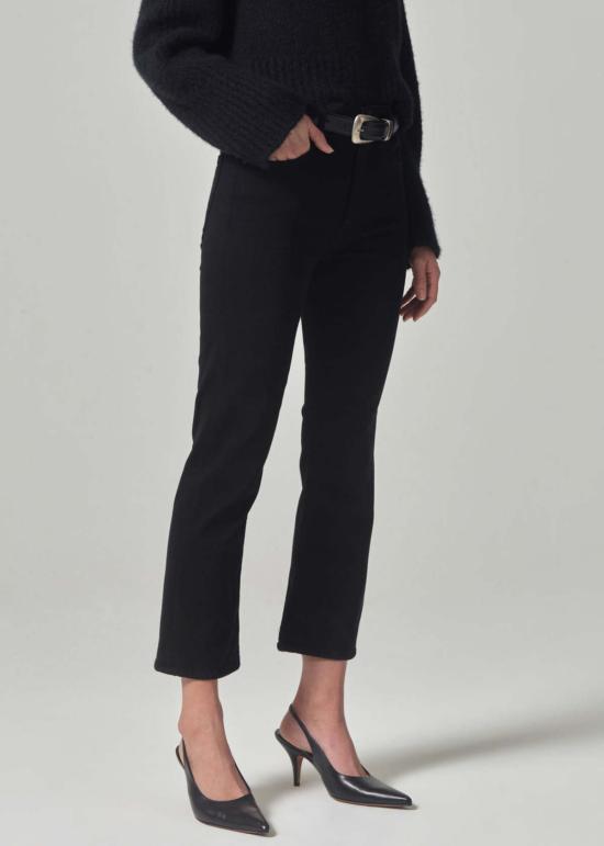  시티즌 오브 휴머니티 데님 팬츠 이솔라 크롭 부츠 블랙 - CITIZEN OF HUMANITY