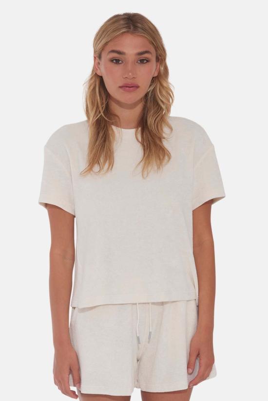  더 타일 클럽 반팔 티셔츠 타일 클럽 노바 테리 티 아이보리