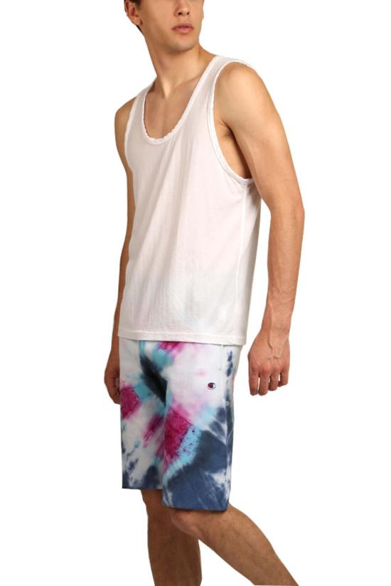  브룸 민소매 티셔츠 V/룸 니트 탱크 화이트 - V::ROOM