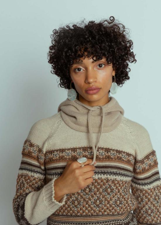  Diega 바라클라바 디에가 카포 후드 에크루