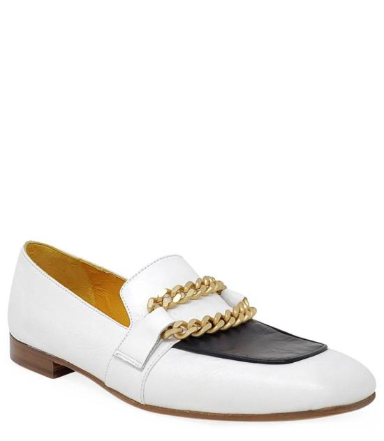  매디슨 메종 로퍼 플랫  화이트/블랙 - MADISON MAISON