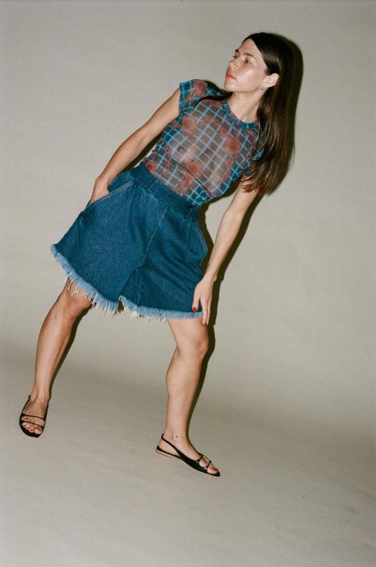  레이첼 코미 데님 숏팬츠 리비스 숏 다크 인디고 - RACHEL COMEY