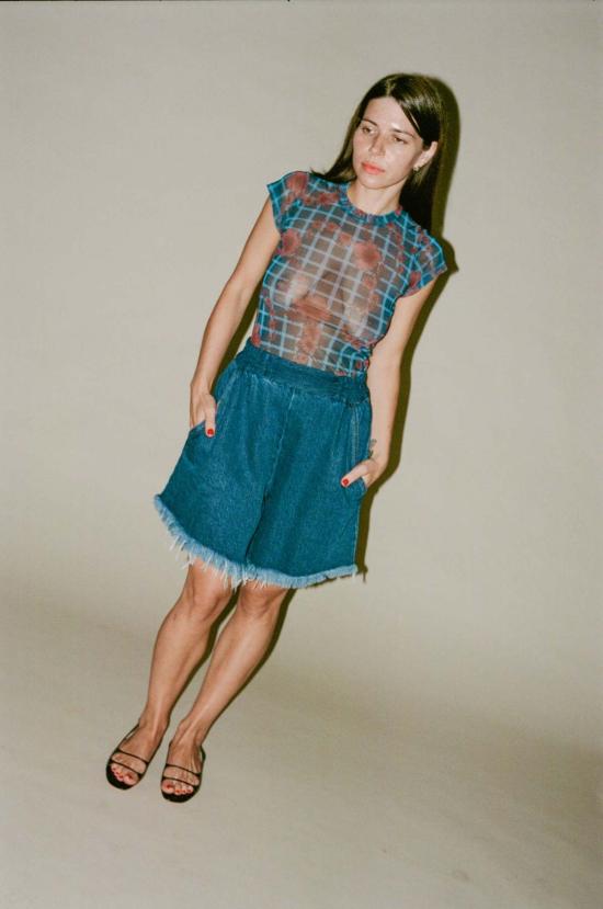  레이첼 코미 데님 숏팬츠 리비스 숏 다크 인디고