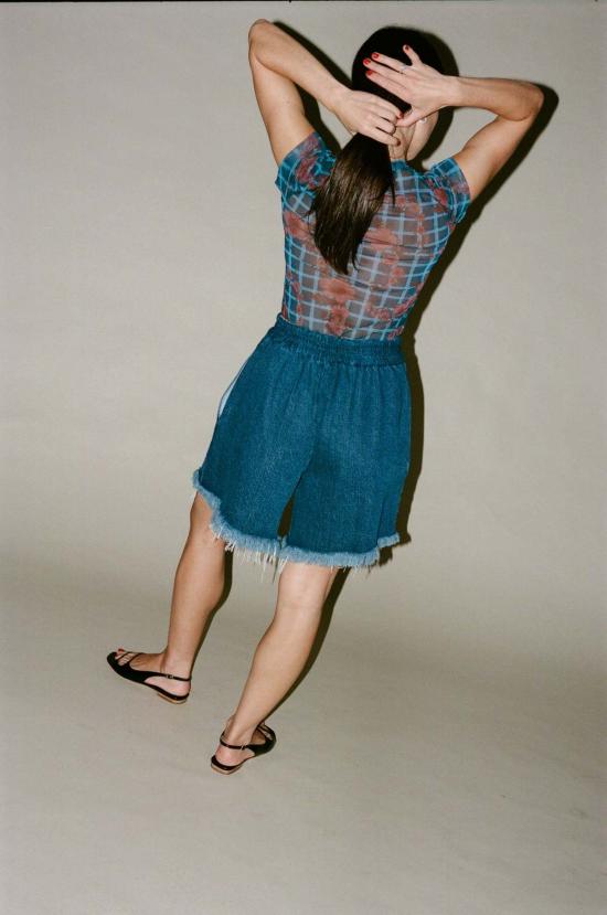  레이첼 코미 데님 숏팬츠 리비스 숏 다크 인디고 - RACHEL COMEY