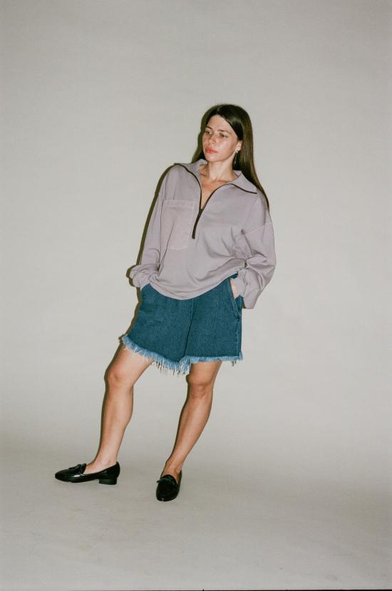  레이첼 코미 데님 숏팬츠 리비스 숏 다크 인디고 - RACHEL COMEY