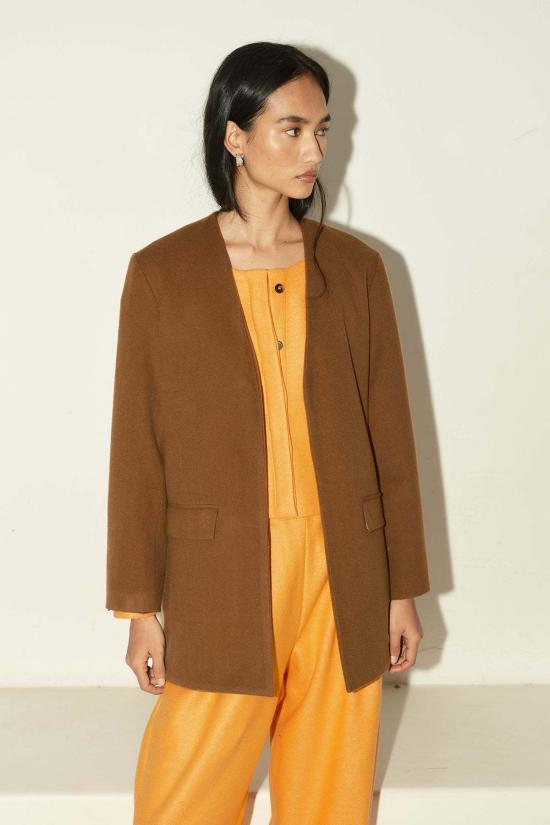  다두라 수트 자켓 다투라 브러시드 울 블레이저 아벨라나 - DATURA