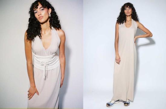  익스트림캐시미어 롱 원피스 익스트림 캐시미어 로켓 드레스 포터리 - EXTREME CASHMERE