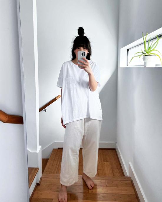  Skargorn 반팔 티셔츠 스카고른 반팔 크루 티셔츠 화이트 워시 - OTHER BRANDS