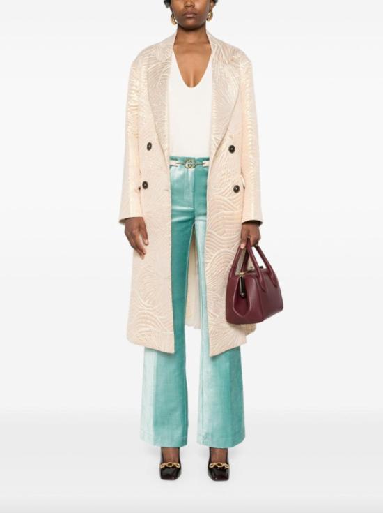  포르테포르테 케이프 포르테 포르테 골든 선라이즈 자카드 코트 골드