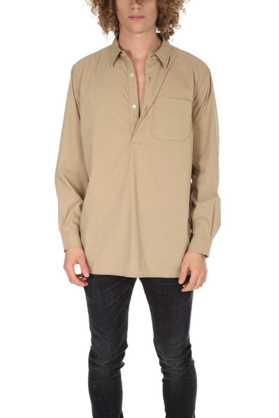  ONES STROKE 긴팔 셔츠 Ones Stroke Typewriter Po  베이지