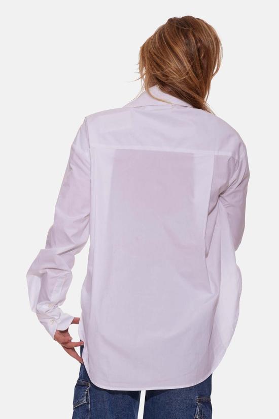  블루&크림 셔츠 포피 버튼다운 팝린 셔츠 화이트 - BLUE&CREAM