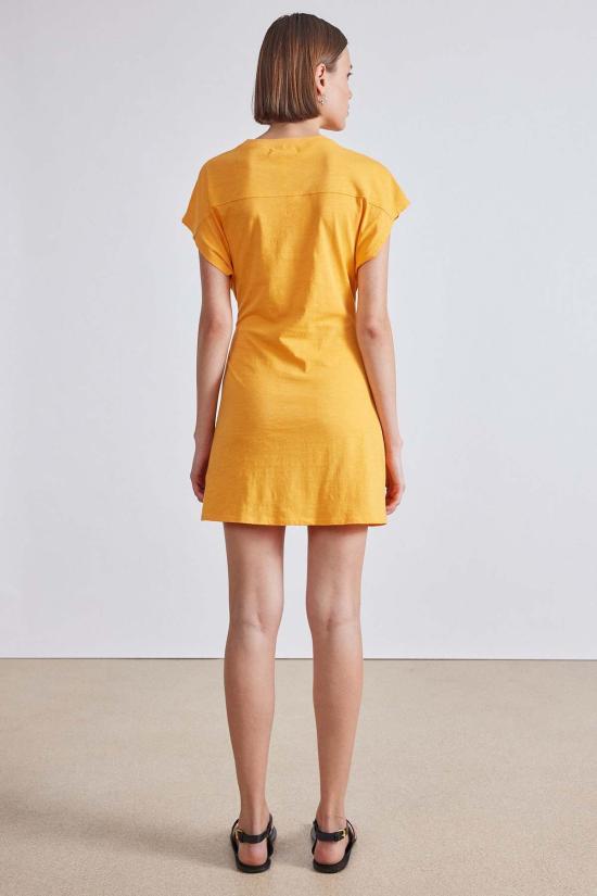  어피스 어파트 숏 원피스 니나 신치드 웨이스트 미니 크림시클 - APIECE APART