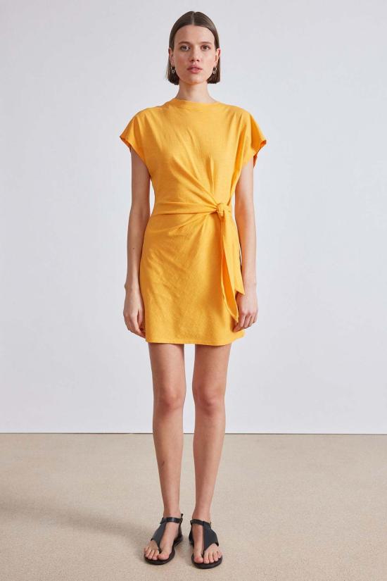  어피스 어파트 숏 원피스 니나 신치드 웨이스트 미니 크림시클