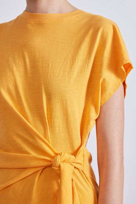  어피스 어파트 숏 원피스 니나 신치드 웨이스트 미니 크림시클 - APIECE APART