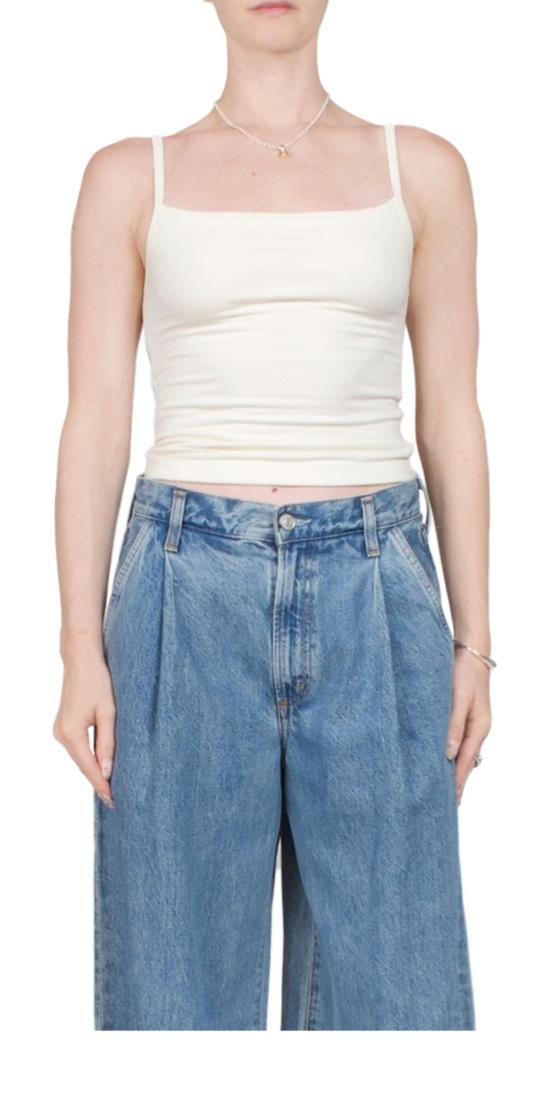  에태르네 민소매 티셔츠 Éterne 소프트 저지 '90s 탱크 크림