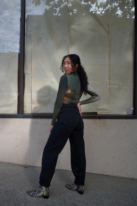  롤라스 데님 팬츠 제니 진 블랙 - ROLLAS