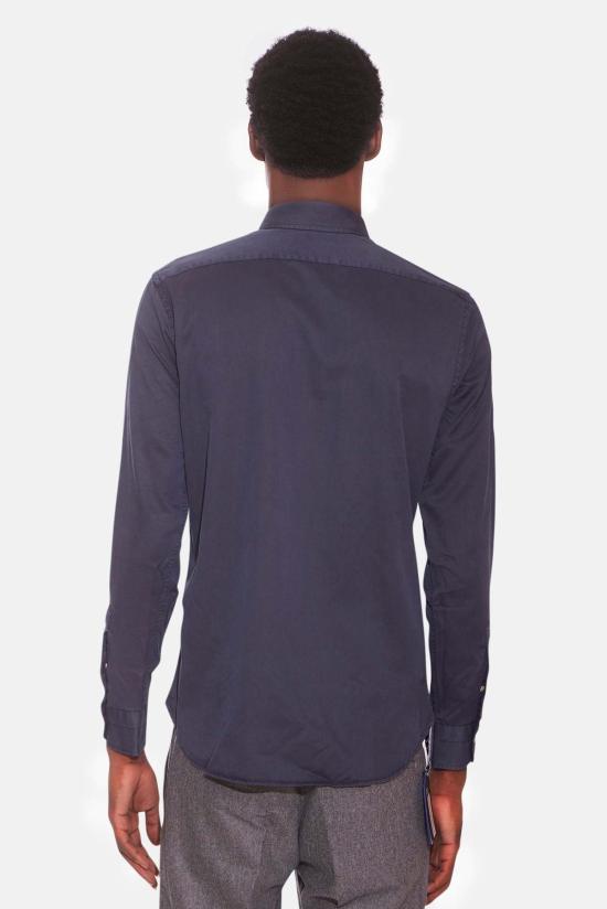  볼리올리 긴팔 셔츠 Boglioli 가먼트 다이드 텐셀  워시드 네이비 - BOGLIOLI