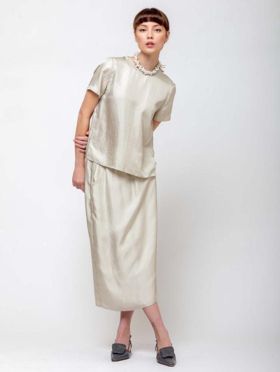  레이첼 코미 민소매 티셔츠 델마라 탑 도브 - RACHEL COMEY