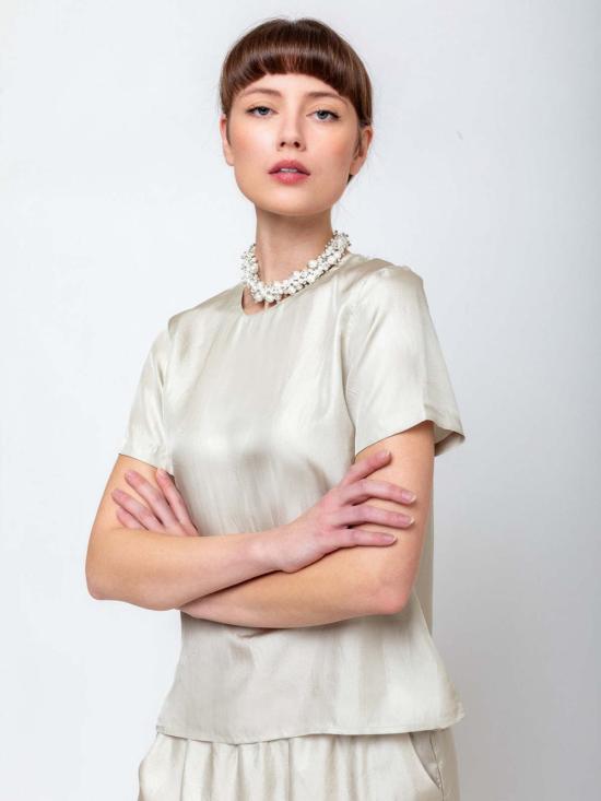  레이첼 코미 민소매 티셔츠 델마라 탑 도브