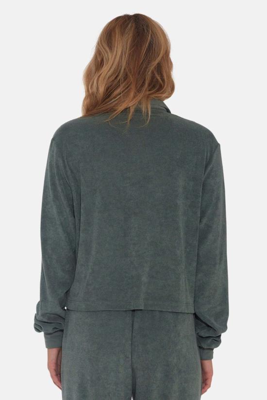  The Tile Club 후드 티셔츠 타일 클럽 찰리 크롭 테리 폴로 그린 - THE TILE CLUB