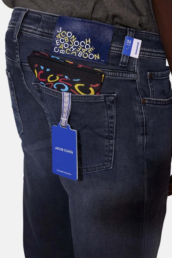  야콥코헨 데님 팬츠 Jacob Cohen Bard 12oz 소프트 스트레치 데님 다크 블루 - JACOB COHËN