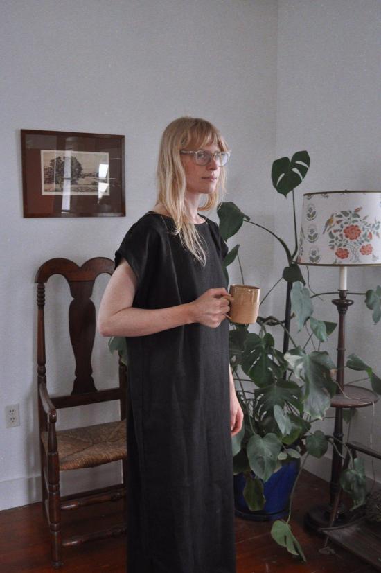  코코볼로 롱 원피스 튜닉 드레스 블랙