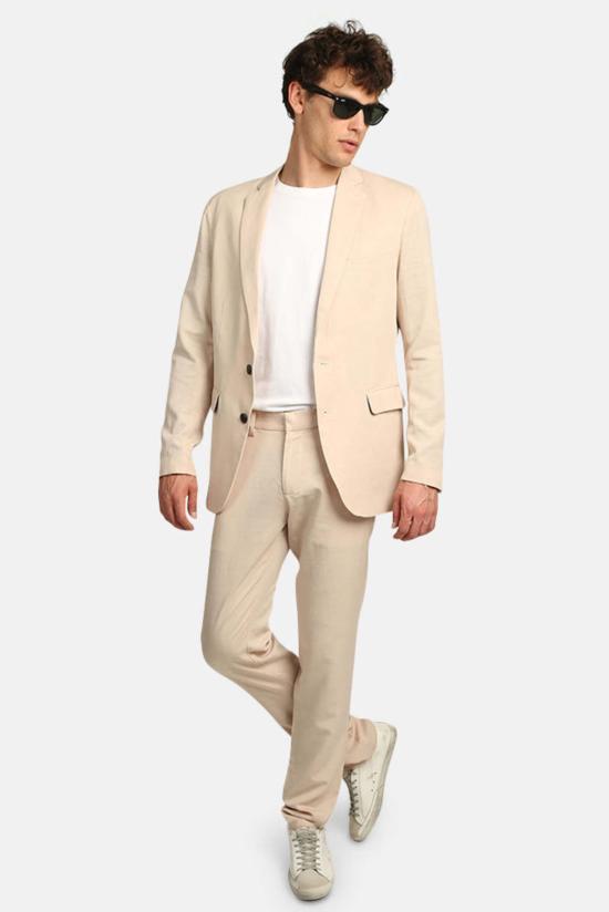  Shades of Grey by Micah Cohen 수트 자켓 Micah Cohen의 Shades Of Grey 2버튼 블레이저 샌드 - OTHER BRANDS