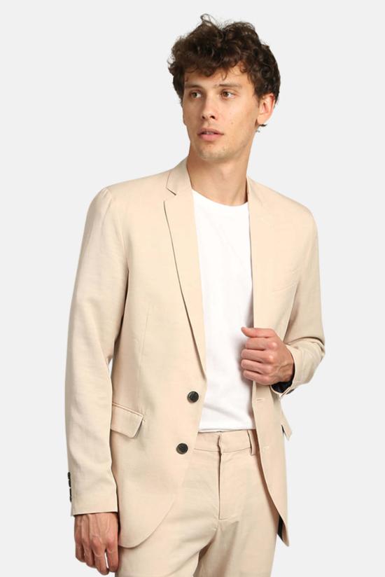  Shades of Grey by Micah Cohen 수트 자켓 Micah Cohen의 Shades Of Grey 2버튼 블레이저 샌드