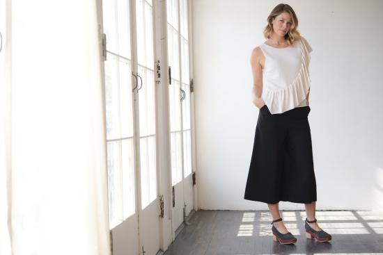  Ryan Roche 블라우스 라이언 로슈 러플 탑