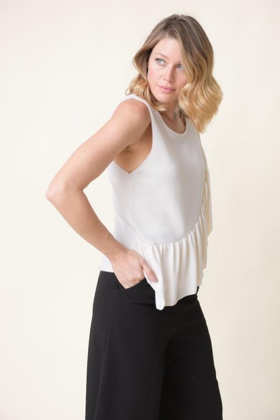  Ryan Roche 블라우스 라이언 로슈 러플 탑 - OTHER BRANDS