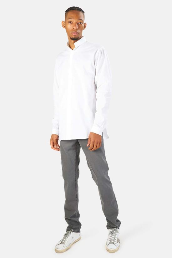  Blue&Cream 긴팔 셔츠 블루&크림 디올 버튼 다운  화이트 - BLUE&CREAM