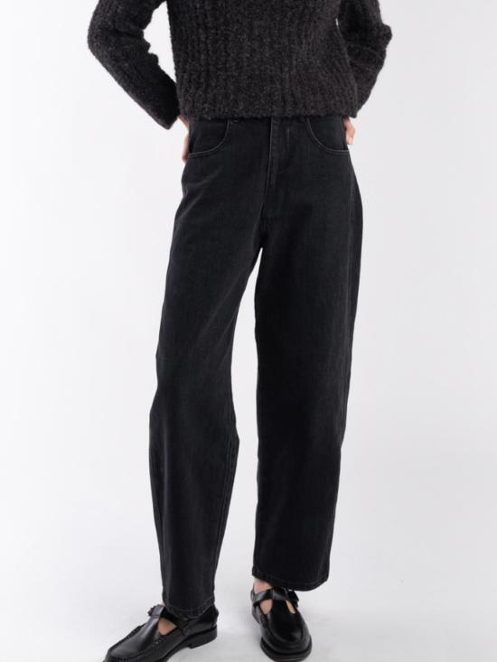  미셀라 그렉 데님 팬츠 미카엘라 그렉 패널 진 페이디드 블랙 - MICAELA GREG