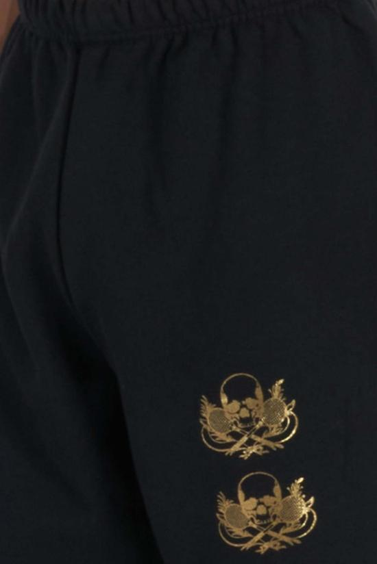  블루&크림 트레이닝/조거 팬츠 포에버 스컬 스웨트팬츠 블랙/골드 - BLUE&CREAM