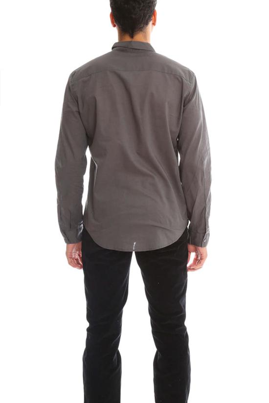  ATM 긴팔 셔츠 Atm 버튼 다운 드레스  차콜 - ATM