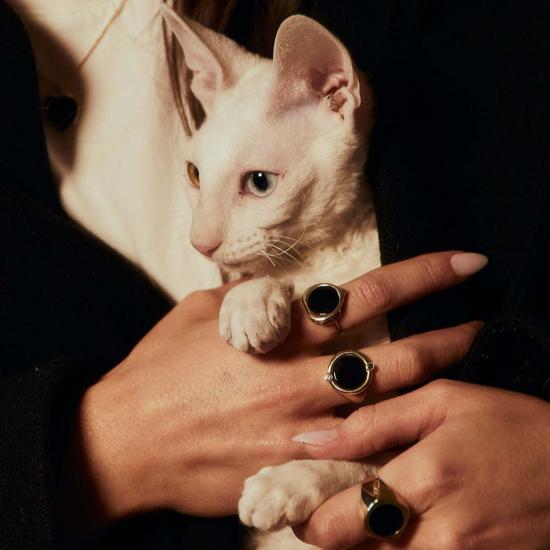  타린 토마스 반지 머큐리 링 옐로우 골드/스털링 실버/옐로우 브라스 - TARIN THOMAS