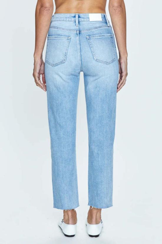  피스톨라 데님 팬츠 찰리 하이 라이즈 클래식 스트레이트 샬레 빈티지 - PISTOLA